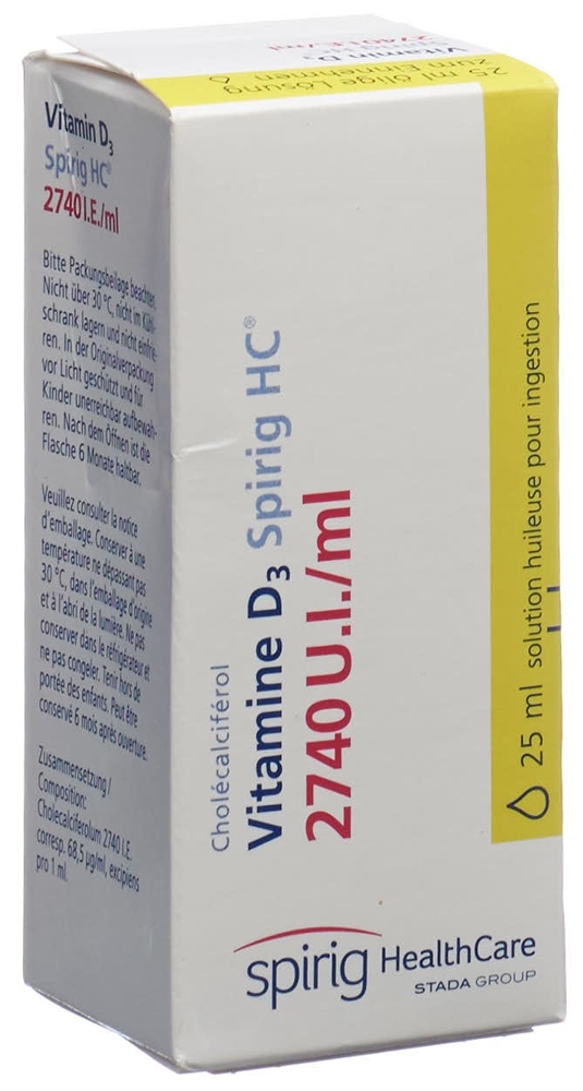 Vitamin D3 Spirig HC 2740 I.E./ml, ölige Lösung zum Einnehmen