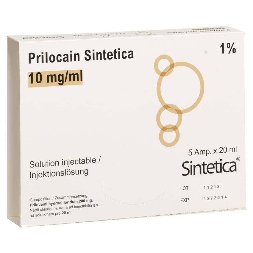 Prilocain Hyperbar Sintetica 20 mg/ml, soluzione iniettabile
