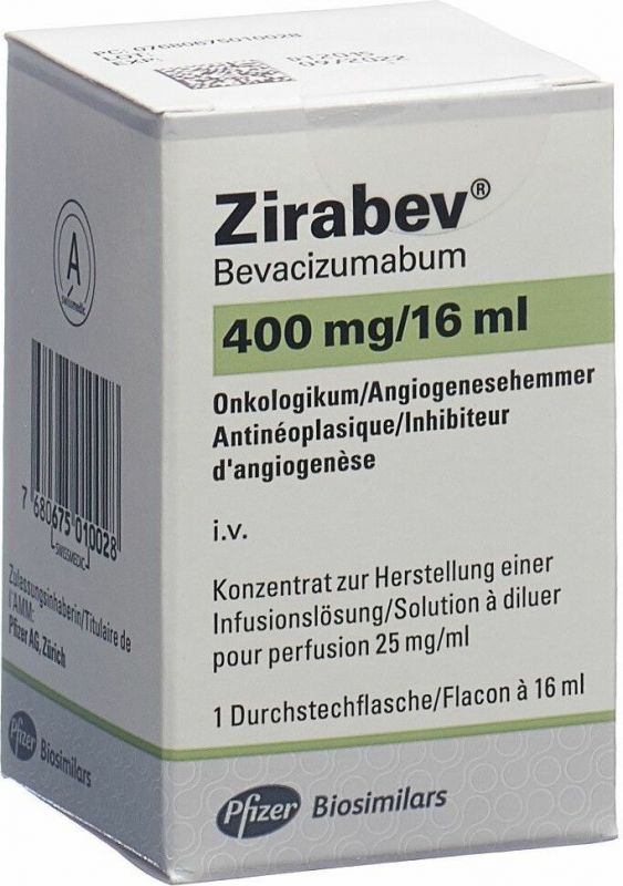 Zirabev 400 mg/16 ml, Konzentrat zur Herstellung einer Infusionslösung