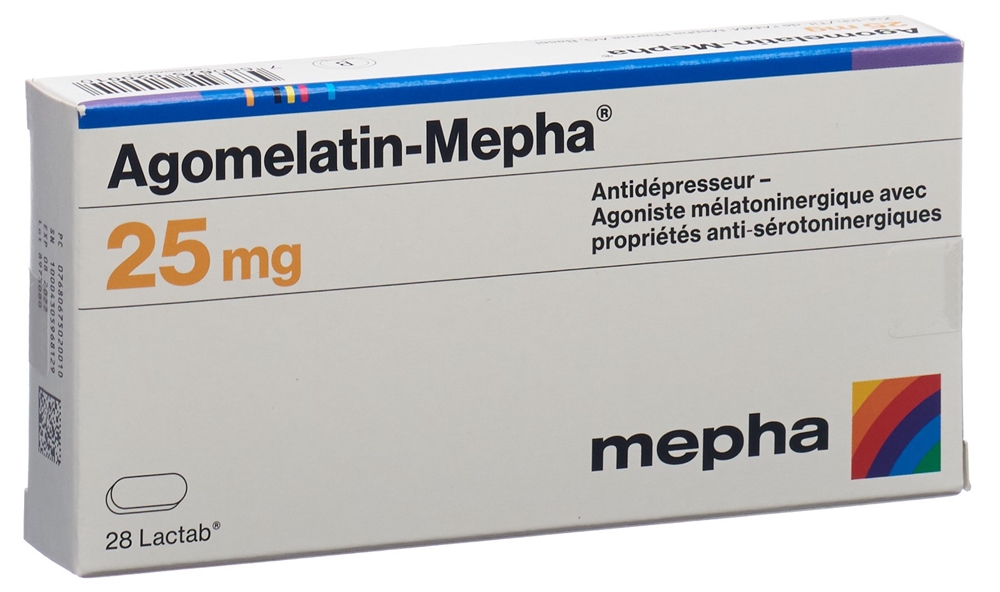 AGOMELATIN Mepha cpr pell 25 mg 28 pce
