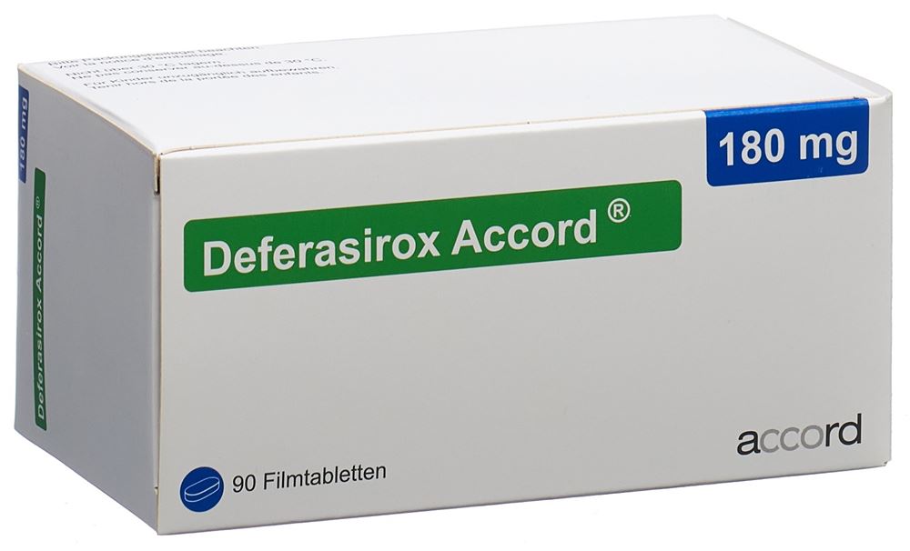 DEFERASIROX Accord cpr pellic 180 mg 90 pce