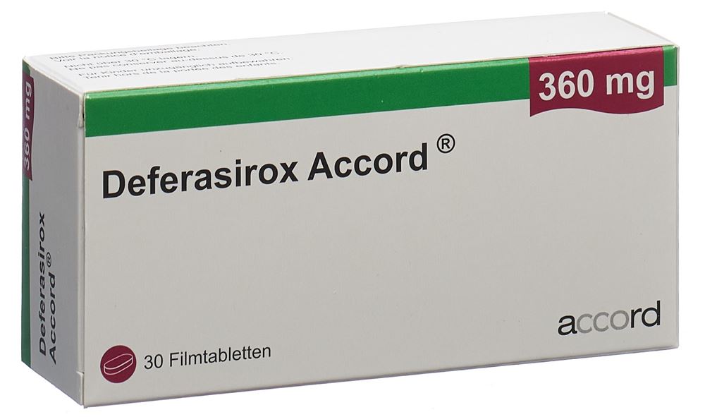 DEFERASIROX Accord cpr pellic 360 mg 30 pce