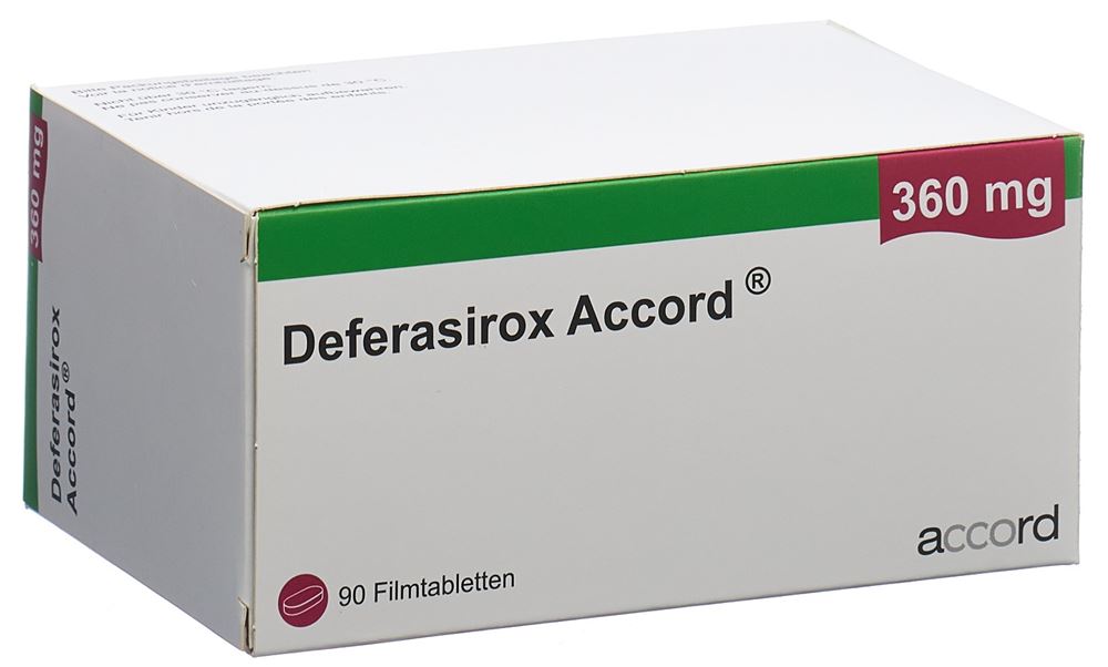 DEFERASIROX Accord cpr pellic 360 mg 90 pce