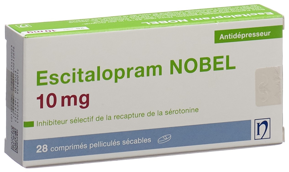 ESCITALOPRAM NOBEL cpr pell 10 mg 28 pce