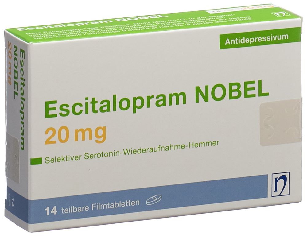ESCITALOPRAM NOBEL cpr pell 20 mg 14 pce