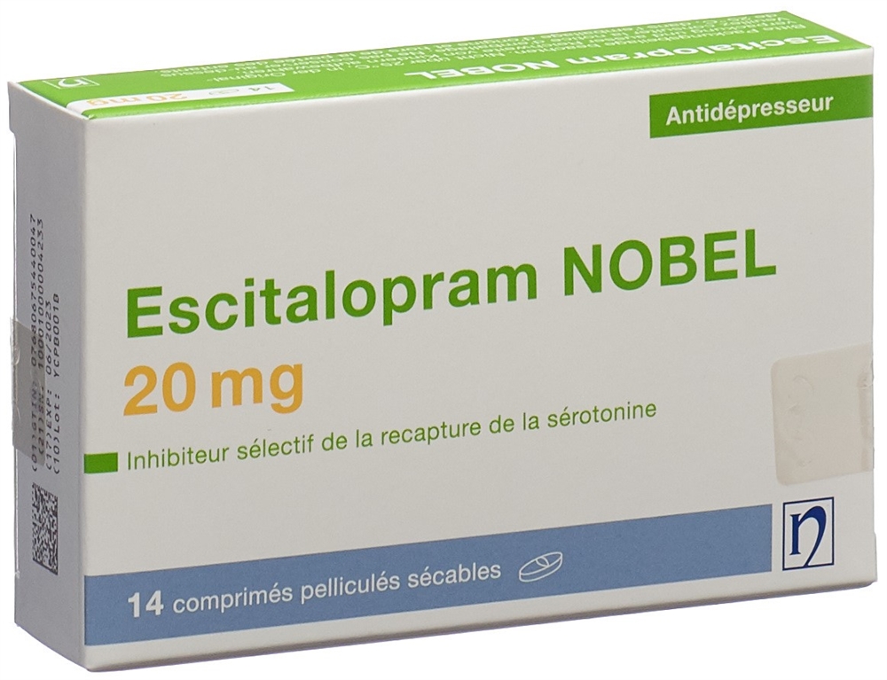 ESCITALOPRAM NOBEL cpr pell 20 mg 14 pce
