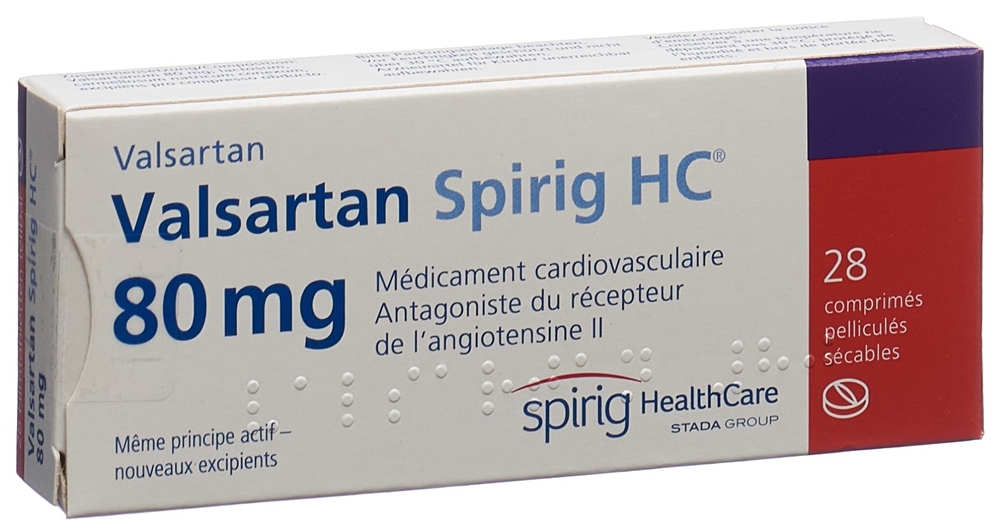 VALSARTAN Spirig HC cpr pell 80 mg 28 pce