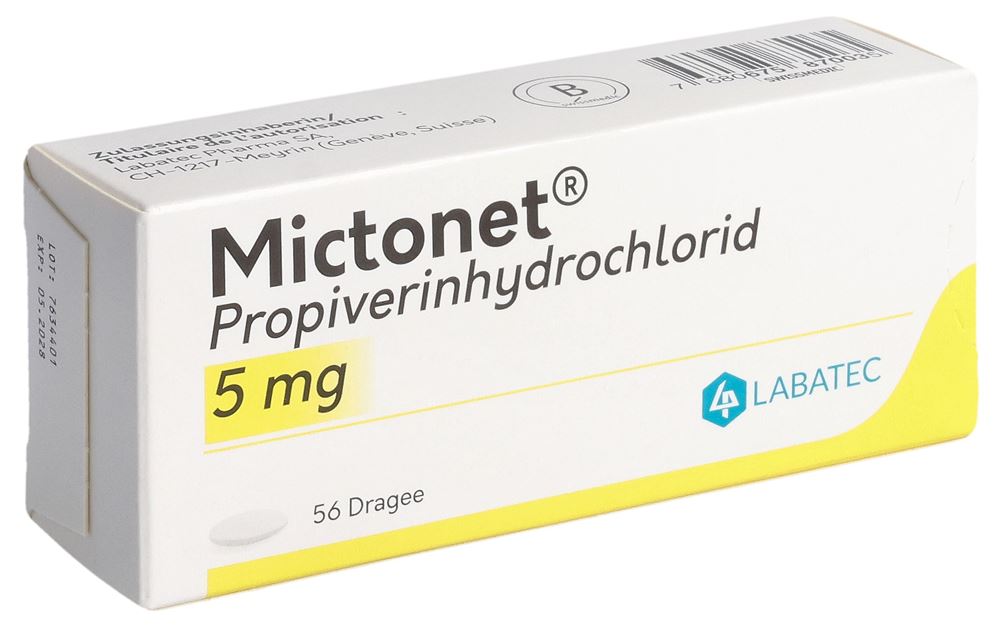 Mictonet 5 mg, Dragées