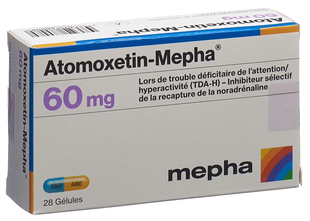 Atomoxetin-Mepha 60 mg, Hartkapseln