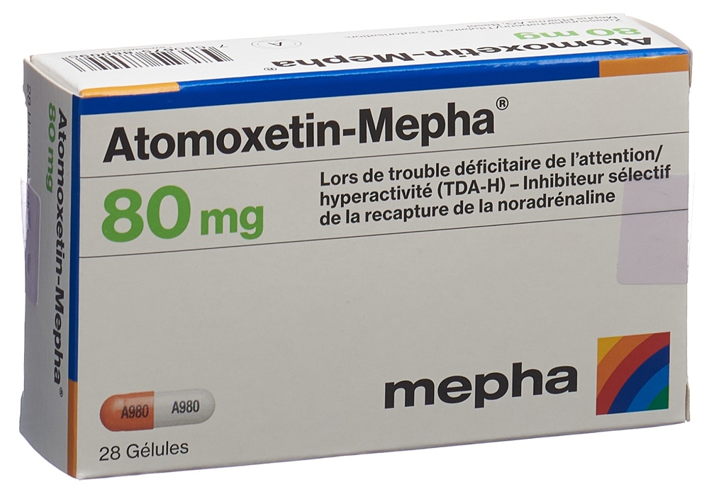Atomoxetin-Mepha 80 mg, Hartkapseln