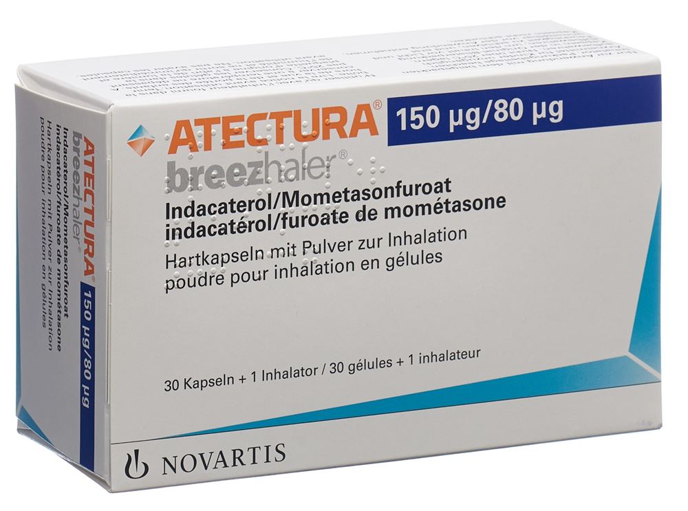 ATECTURA BREEZHALER caps inh 150mcg/80mcg 30 pce