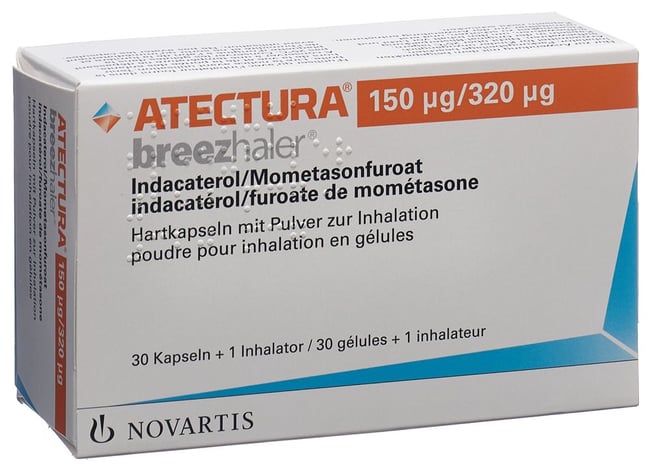 Atectura Breezhaler 150/80 μg, Hartkapseln mit Pulver zur Inhalation