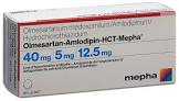 Olmesartan-Amlodipin-HCT-Mepha 40 mg/5 mg/12,5 mg, Filmtabletten