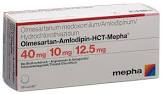 Olmesartan-Amlodipin-HCT-Mepha 40 mg/10 mg/12,5 mg, Filmtabletten