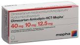 Olmesartan-Amlodipin-HCT-Mepha 40 mg/10 mg/12,5 mg, Filmtabletten