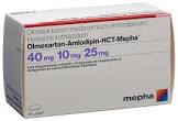 Olmesartan-Amlodipin-HCT-Mepha 40 mg/10 mg/25 mg, Filmtabletten