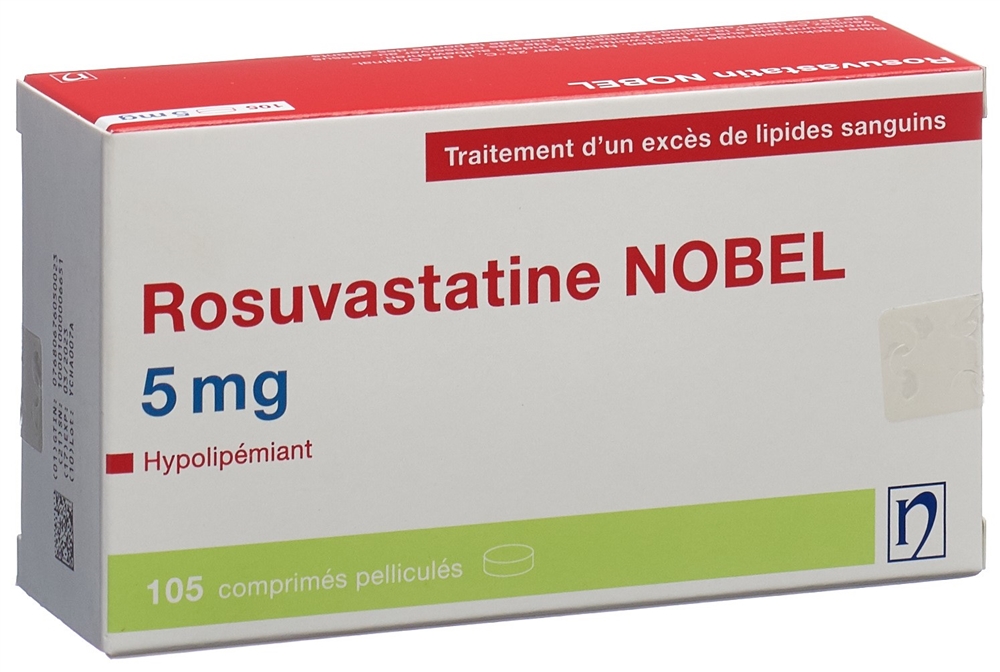 ROSUVASTATIN NOBEL cpr pell 5 mg 105 pce