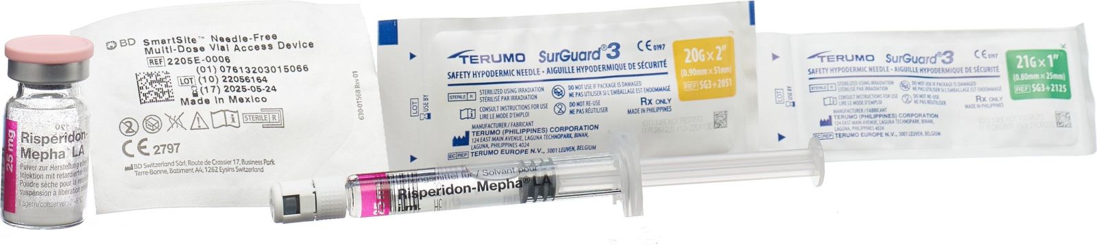 Risperidon-Mepha LA 37.5 mg, Pulver und Lösungsmittel zur Herstellung einer Suspension zur i.m. Injektion