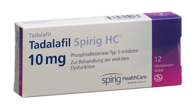 Tadalafil Spirig HC, 10 mg, Filmtabletten