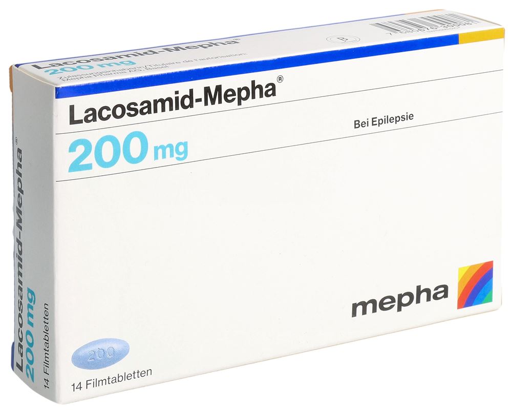 LACOSAMID Mepha Lactab 200 mg 14 pce