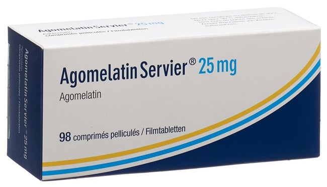 AGOMELATIN Servier cpr pell 25 mg 98 pce
