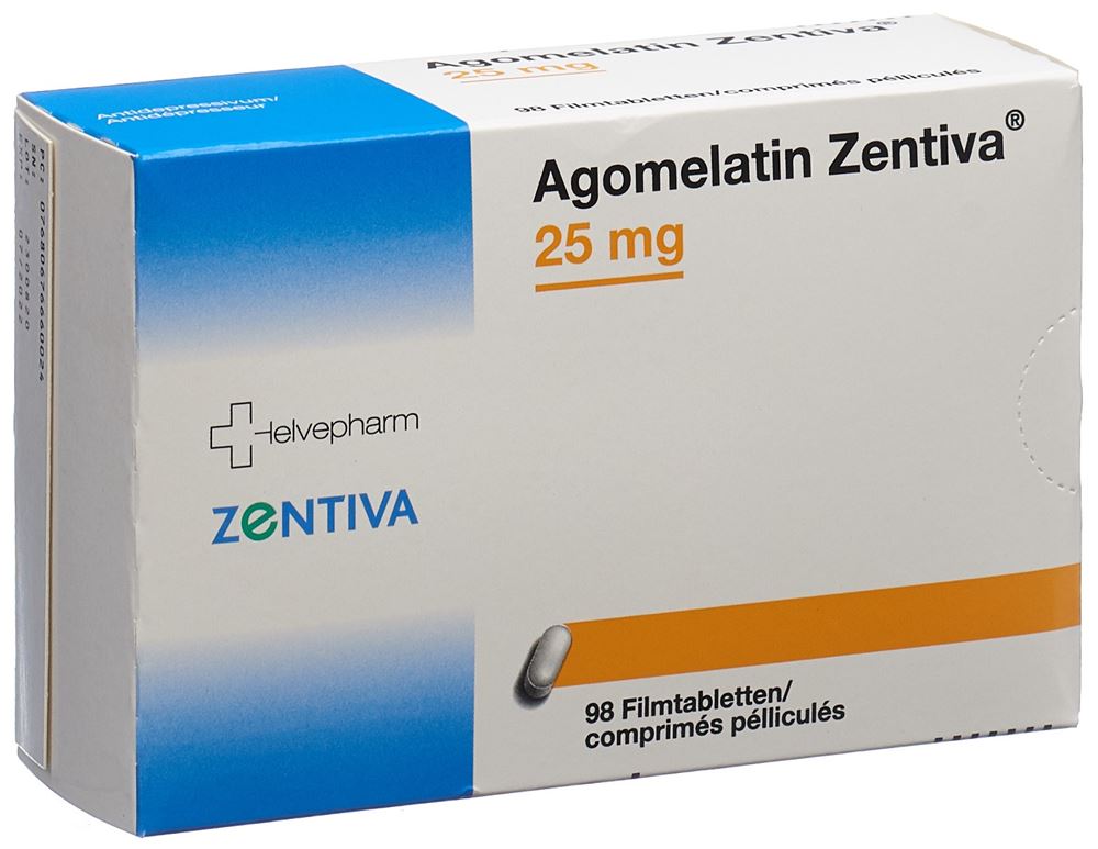 AGOMELATIN Servier cpr pell 25 mg 98 pce