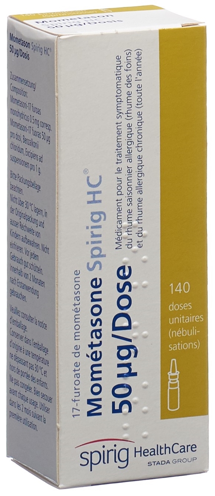 MOMETASONE Spirig HC 0.05 mg/dose fl 140 dos