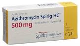 Azithromycin Spirig HC 500 mg, Filmtabletten