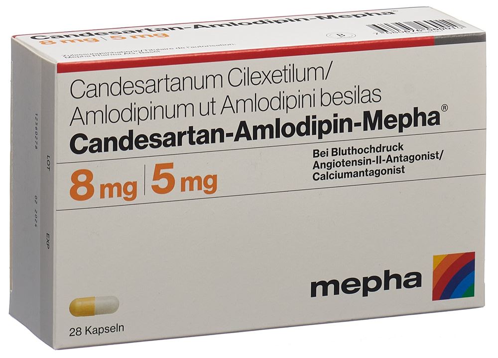 CANDESARTAN-AMLODIP Mepha caps 8mg/5mg 28 pce
