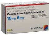 Candesartan-Amlodipin-Mepha 16 mg/5 mg, Hartkapseln