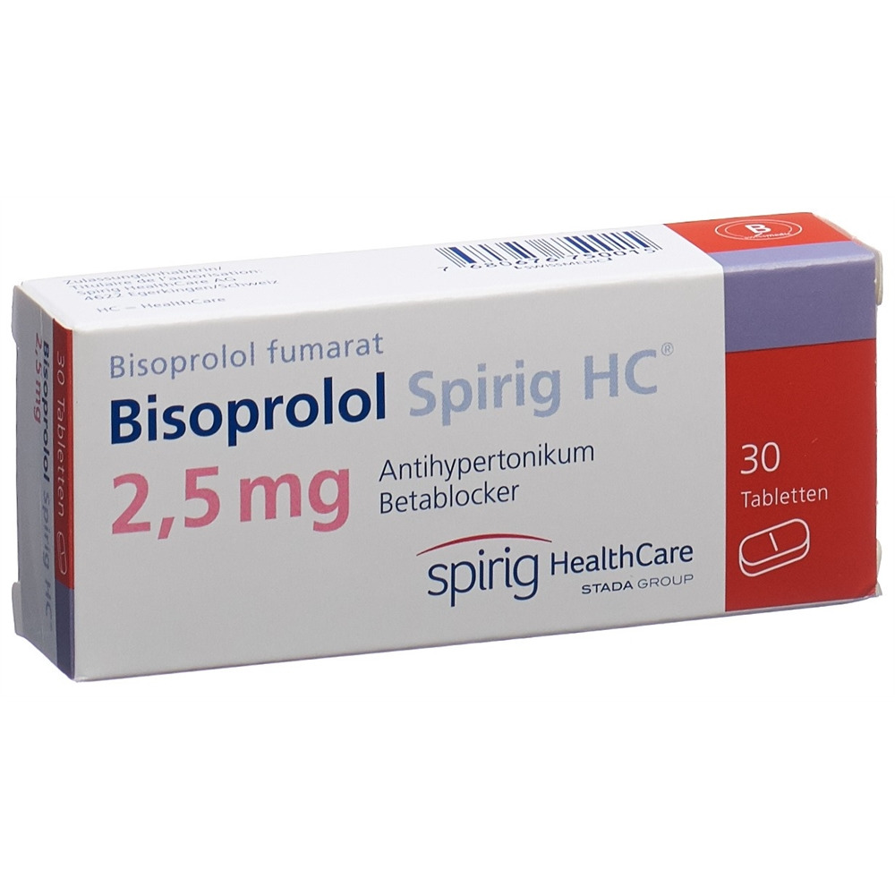 BISOPROLOL Spirig HC 2.5 mg cpr 30 pce