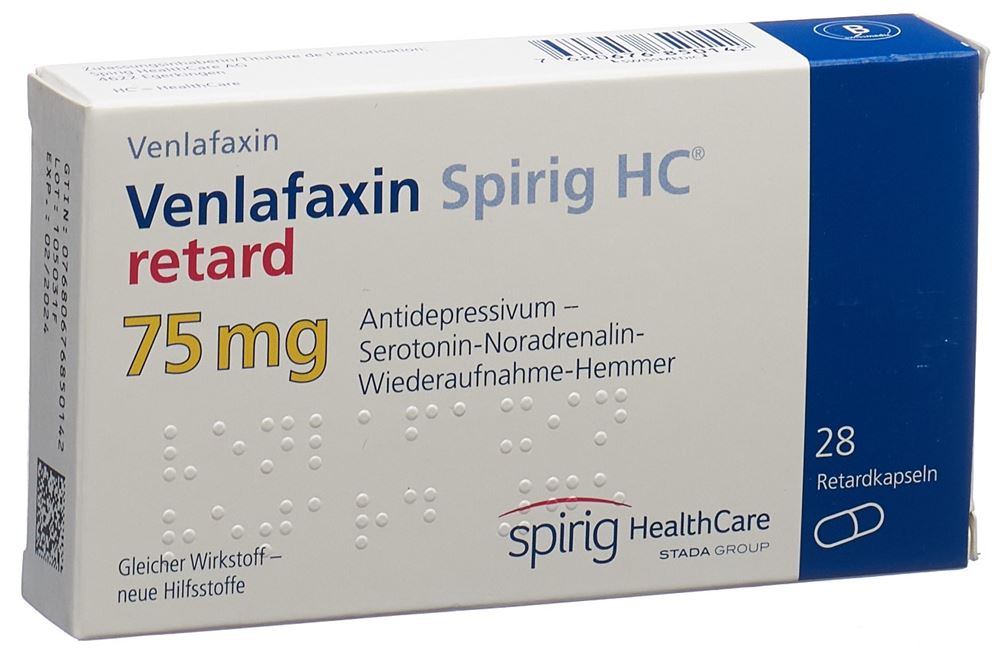 VENLAFAXINE Spirig HC caps ret 75 mg 28 pce