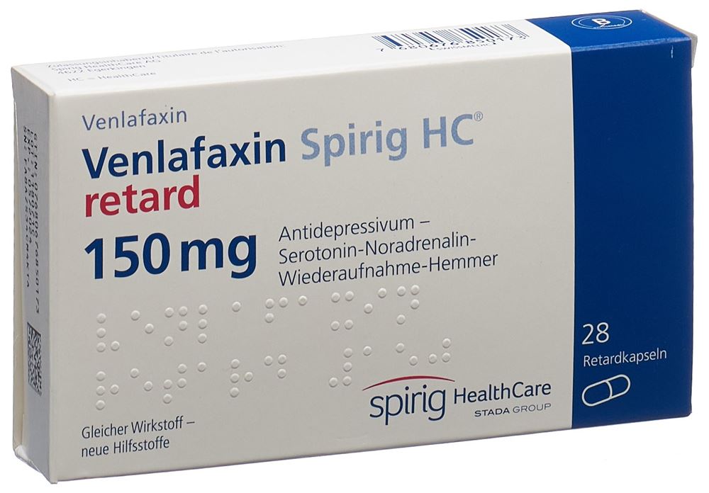 VENLAFAXINE Spirig HC caps ret 150 mg 28 pce