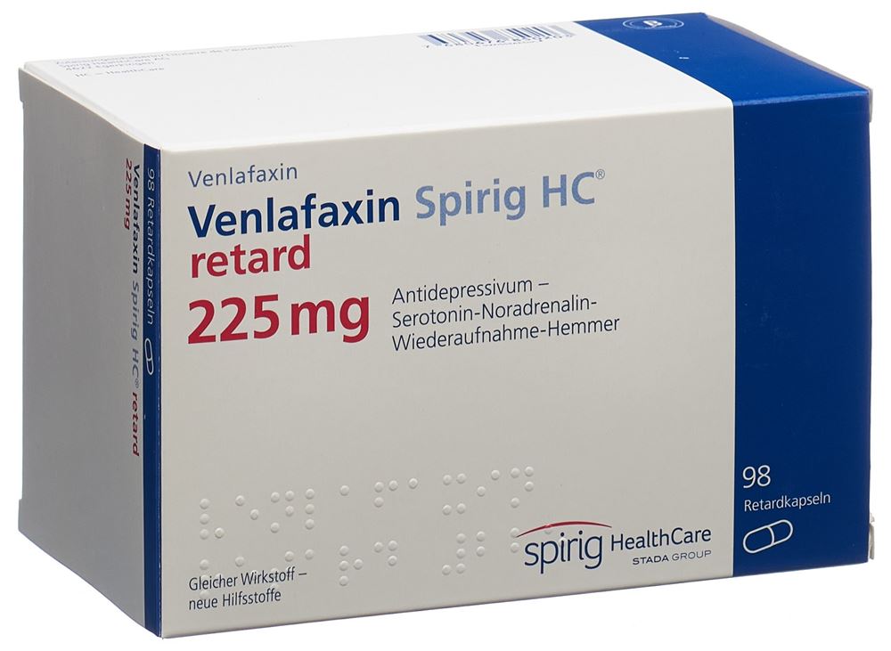 VENLAFAXINE Spirig HC caps ret 225 mg 98 pce