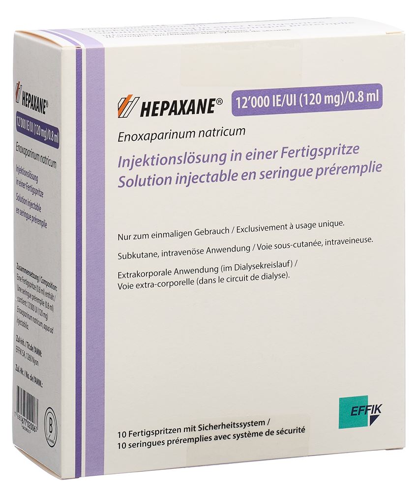 HEPAXANE sol inj 120 mg/0.8ml ser pré 10 pce