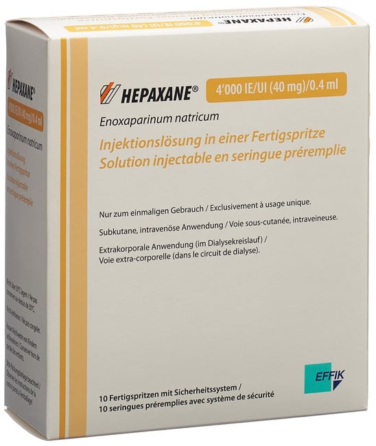 HEPAXANE sol inj 40 mg/0.4ml ser pré 2 pce