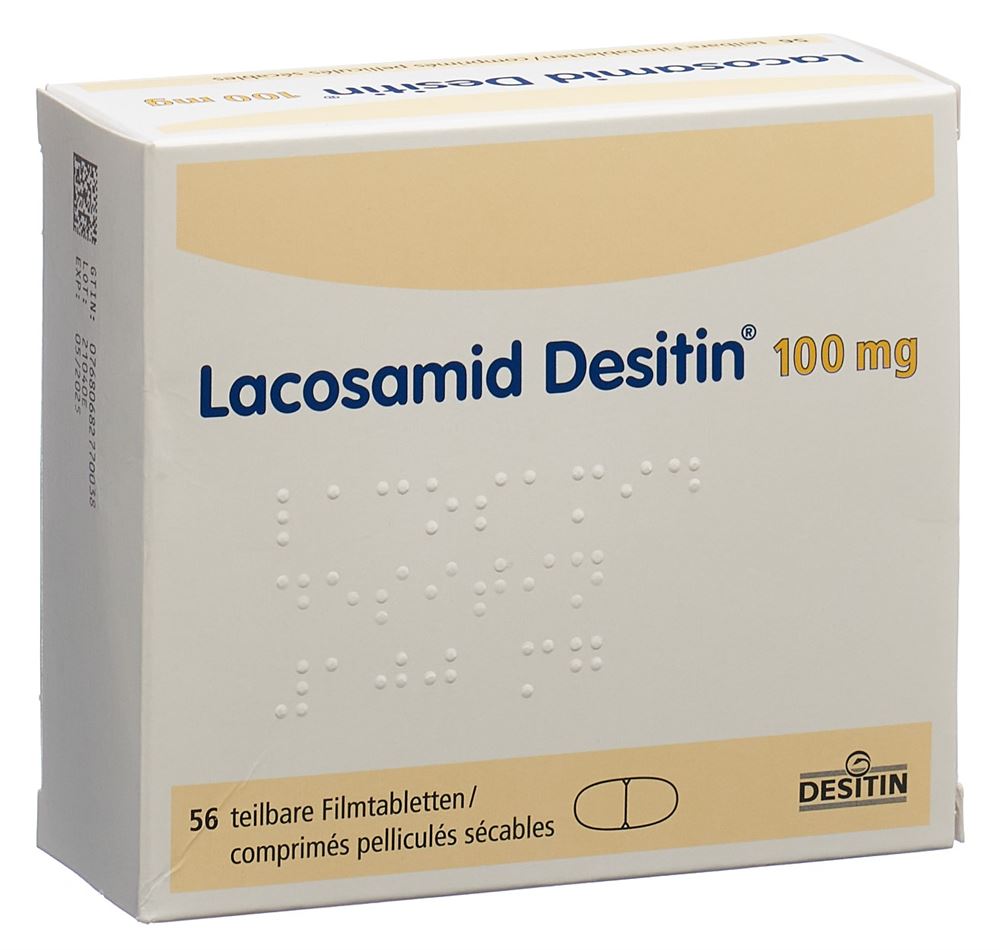 Lacosamid Sandoz 100 mg, Filmtabletten