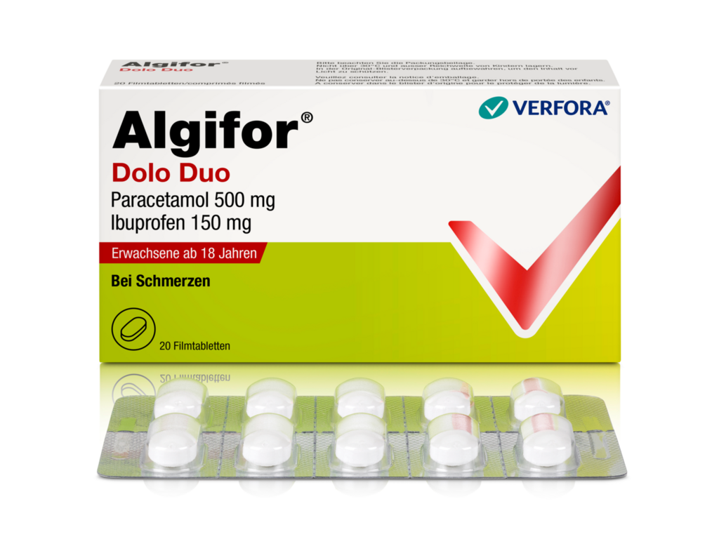 ALGIFOR Dolo Duo cpr pell 500 mg/150 mg 20 pce