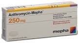 AZITHROMYCIN Mepha cpr pell 250 mg 4 pce