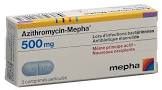AZITHROMYCIN Mepha cpr pell 500 mg 3 pce