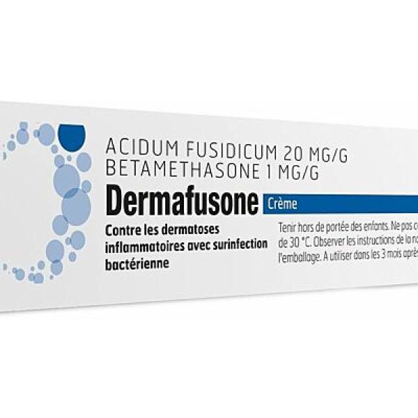 Dermafusone 20 mg/g acide fusidique et 1 mg/g béthaméthasone, Crème