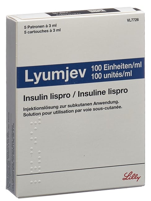 Lyumjev cartouches 100 units/mL, solution injectable