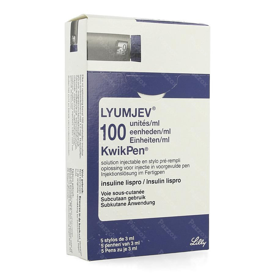 Lyumjev 100 units/mL KwikPen, solution injectable