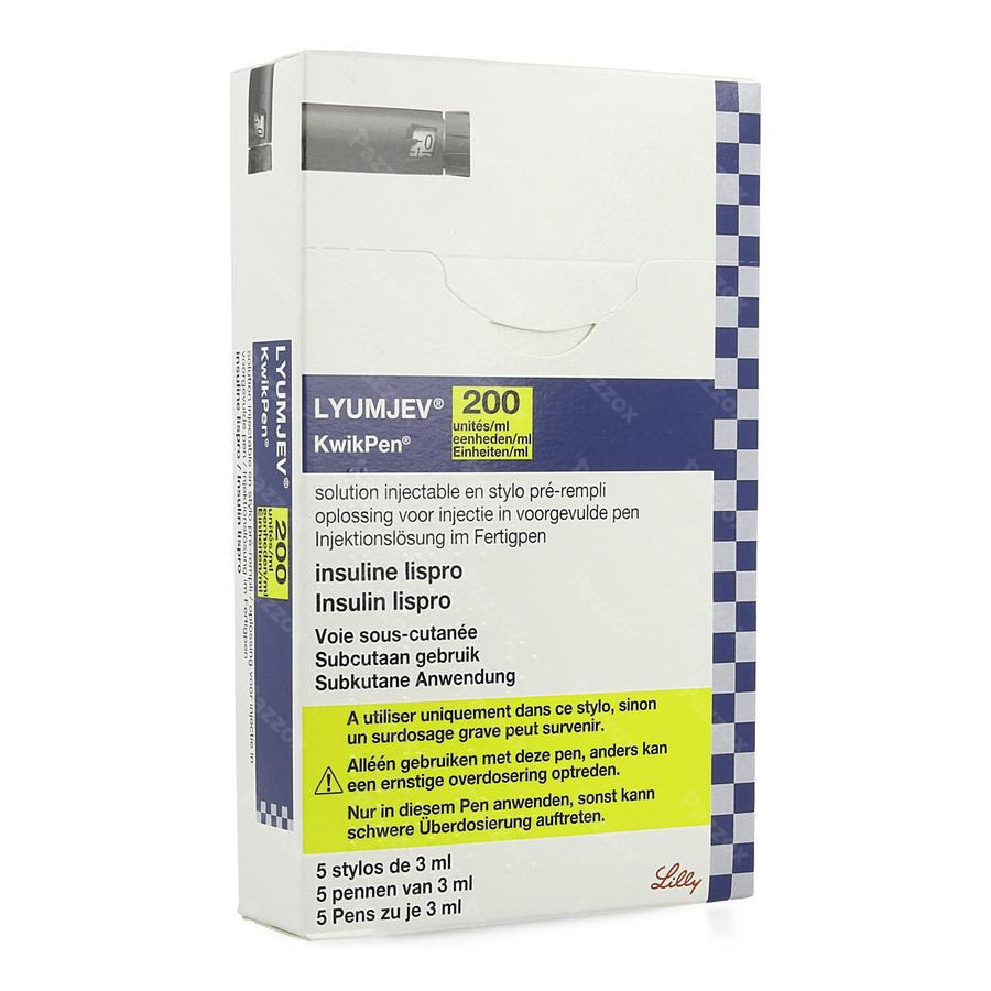 Lyumjev 200 units/mL KwikPen, solution injectable