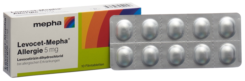 LEVOCET Mepha Allergie cpr pell 5 mg 10 pce