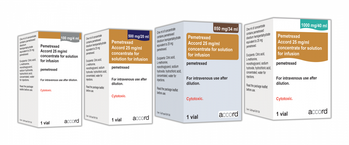 PEMETREXED Accord liquid 500 mg/20ml flac