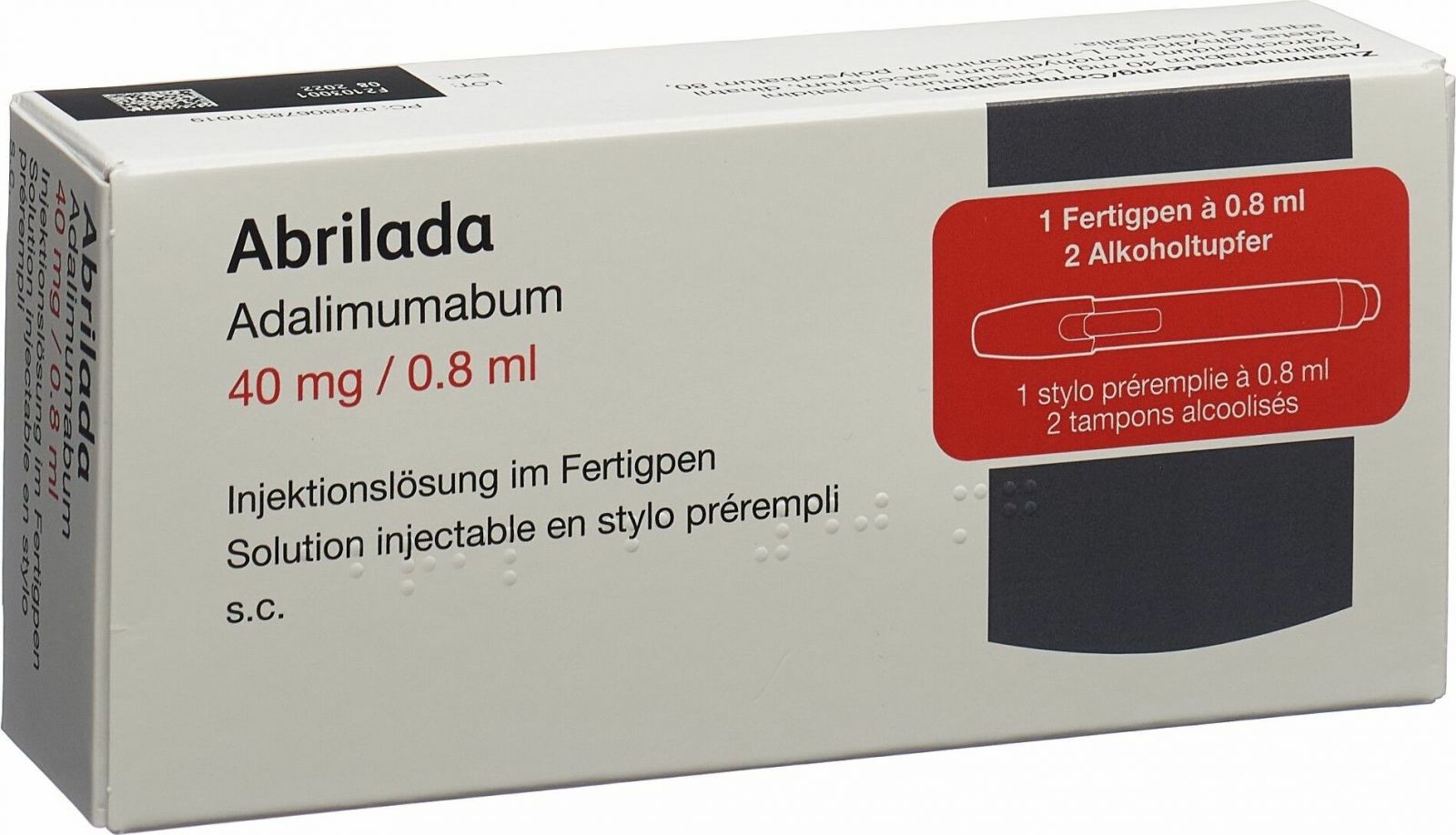 Abrilada 40 mg / 0.8 ml, Injektionslösung im Fertigpen