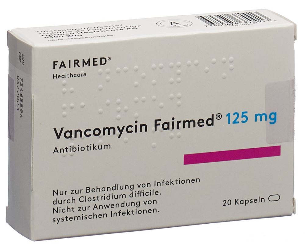 VANCOMYCIN Fairmed caps 125 mg 20 pce
