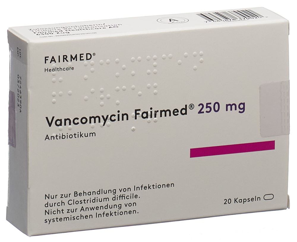 VANCOMYCIN Fairmed caps 250 mg 20 pce