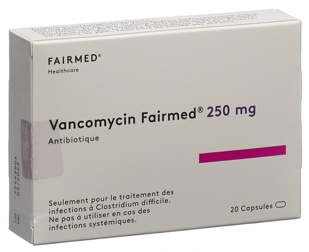 VANCOMYCIN Fairmed caps 250 mg 20 pce